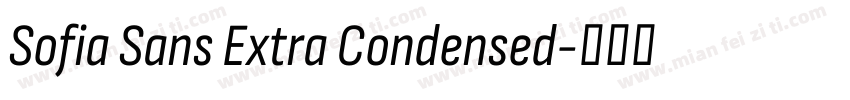 Sofia Sans Extra Condensed字体转换